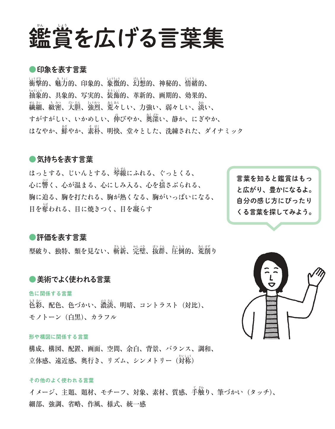 鑑賞を広げる言葉集
