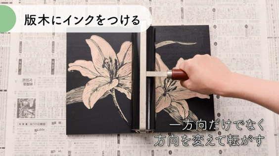 単色木版の手順