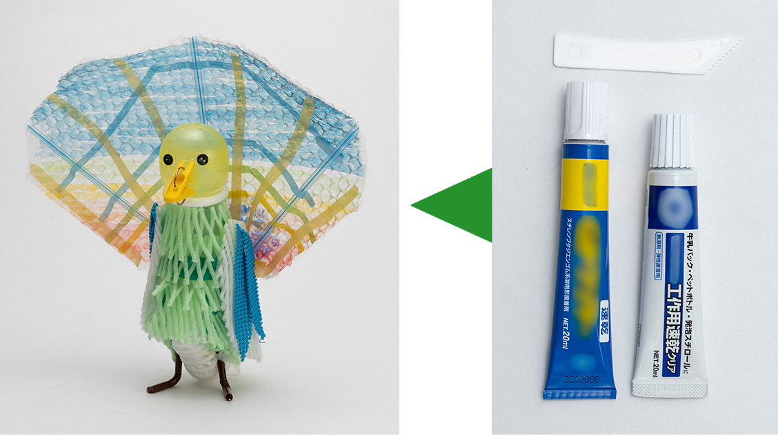 発泡スチロール用接着剤の使用例