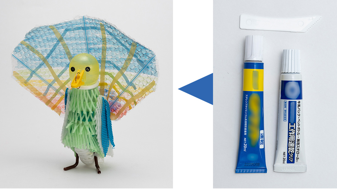 発泡スチロール用接着剤の使用例